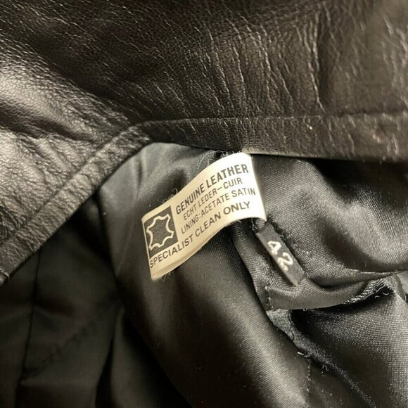 Vintage Rue Royale 1980s Oversized Leather Jacket - Picture 8 of 12